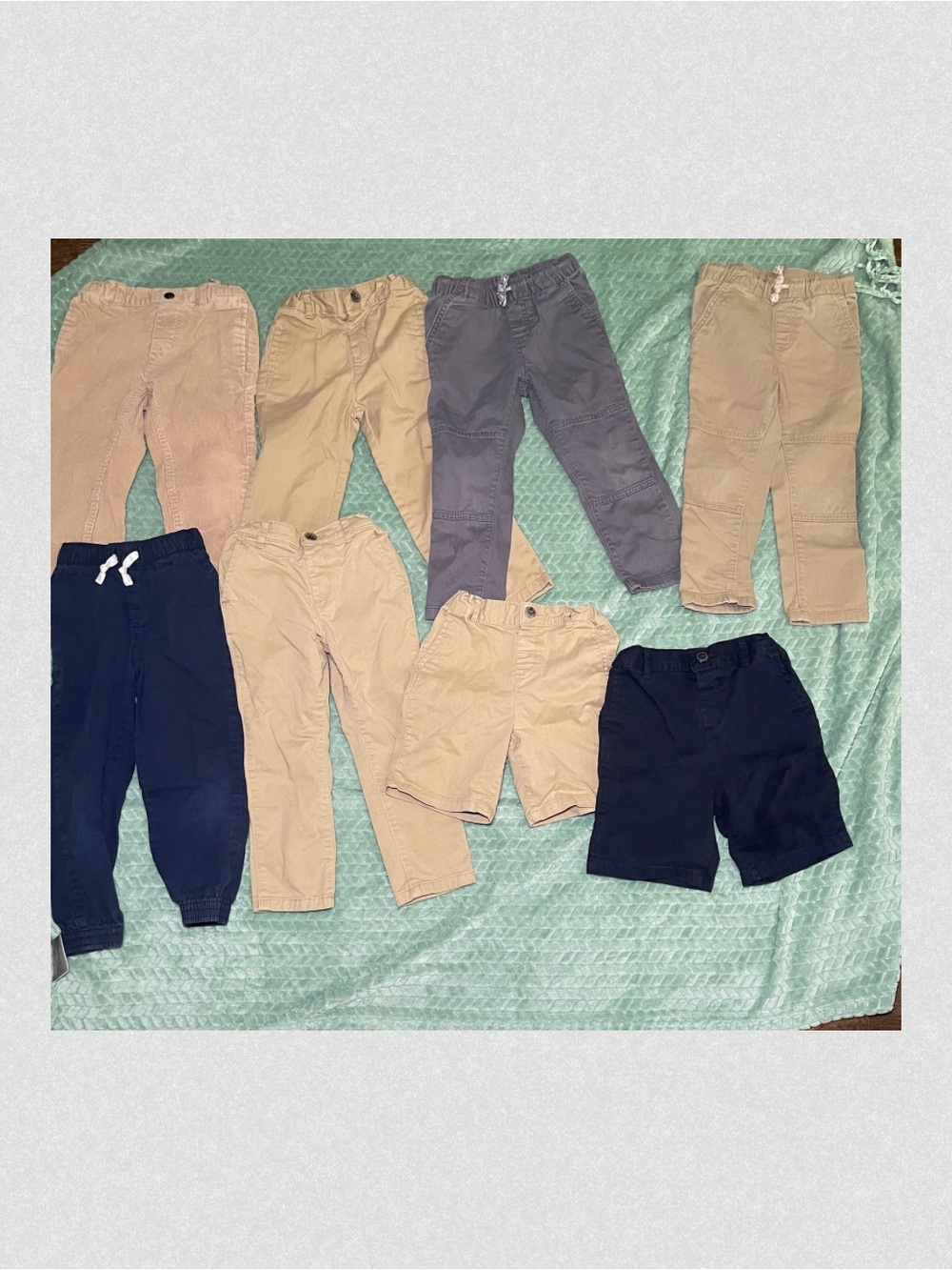 Assorted Boys Khaki, Gray,and Navy Bottoms - Multipack
